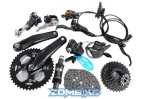 SHIMANO ALIVIO M430套件（含花键牙盘，9S）